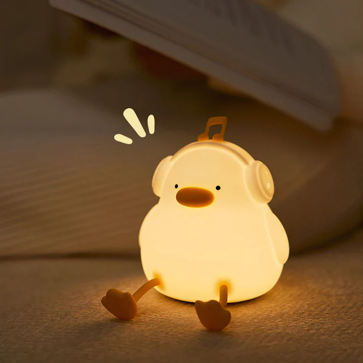 Cute Duck Squishy Night Light