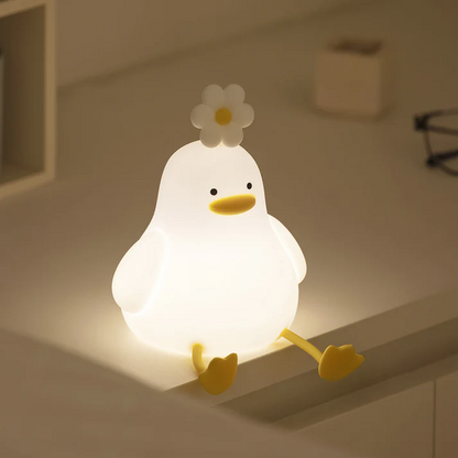 Cute Duck Squishy Night Light