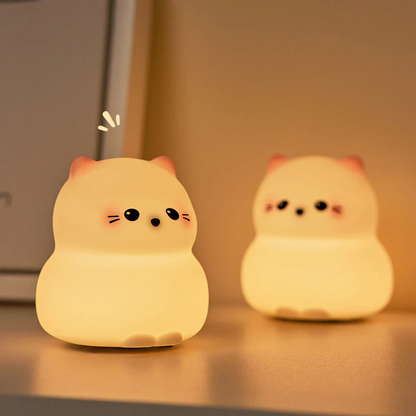 Cute Kitten Tap Night Lamp