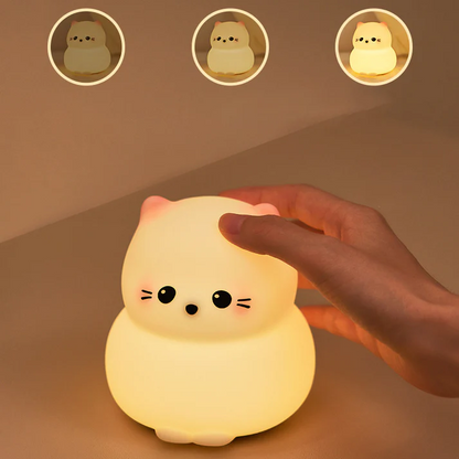 Cute Kitten Tap Night Lamp