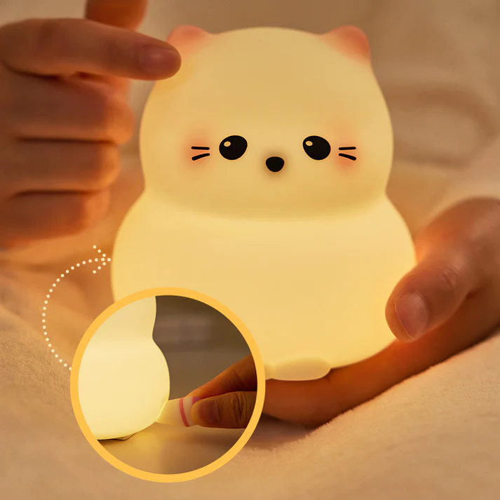 Cute Kitten Tap Night Lamp