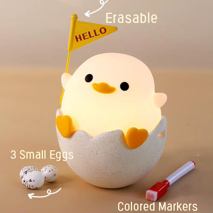 Cute Duck Squishy Night Light